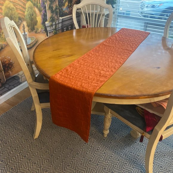 14 x 90. Rust reversible table runner. - Picture 3 of 4